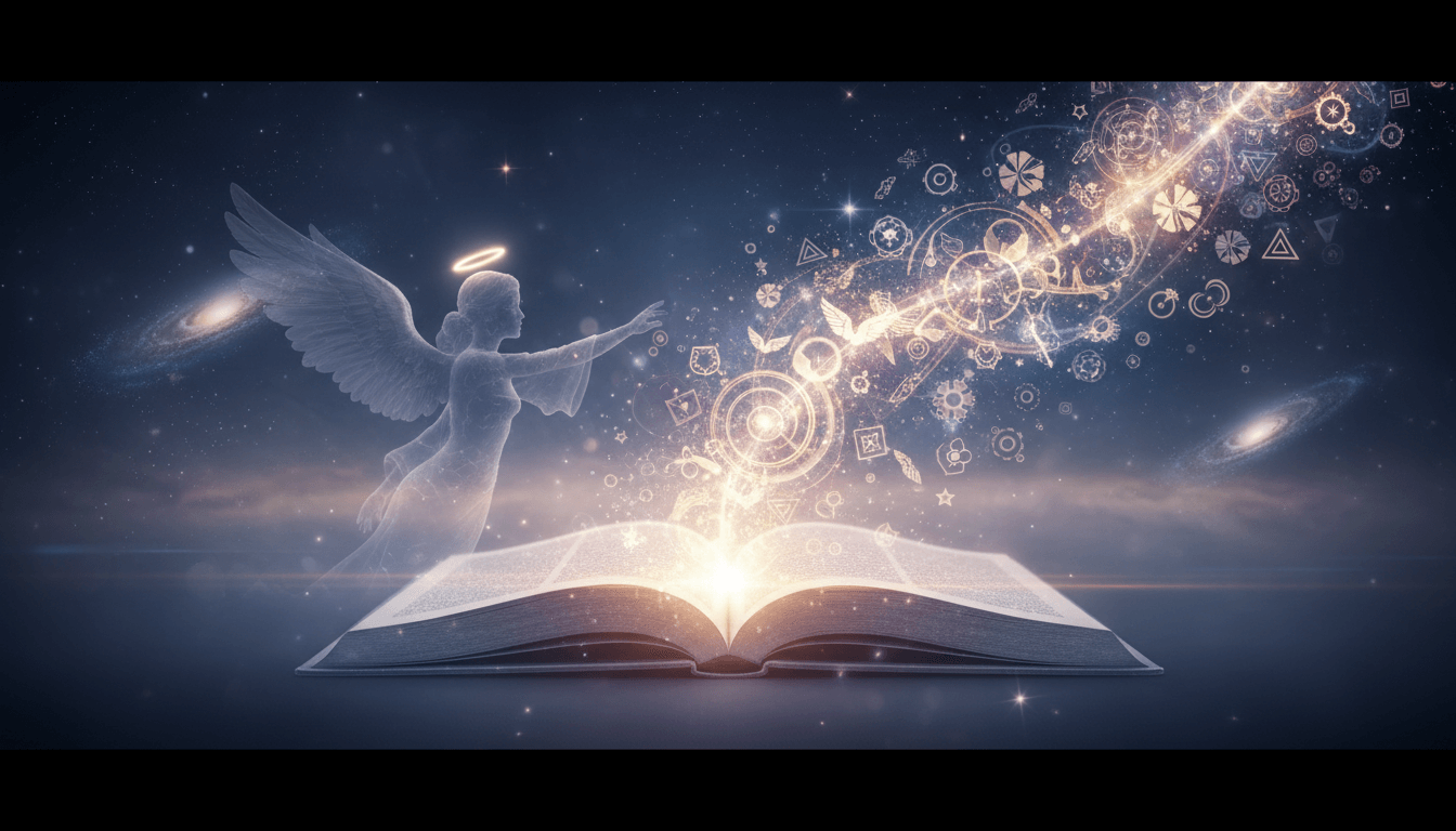 A mystical cheat sheet displaying repeating angel numbers from 111 to 999.