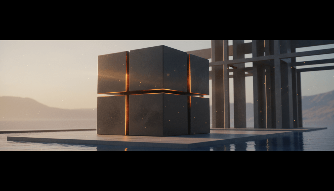 A solid, foursquare home signifying stability and structure.