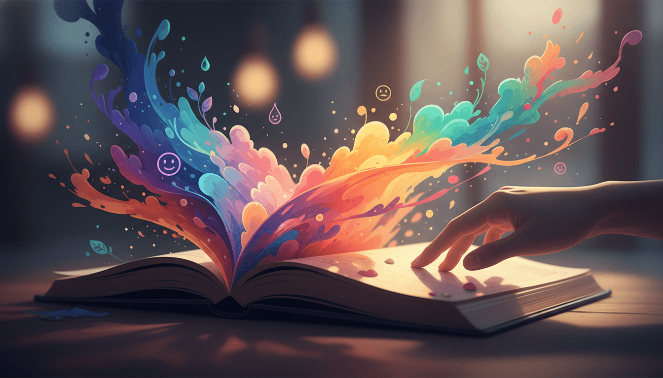 Hand writing in a journal, expressing feelings