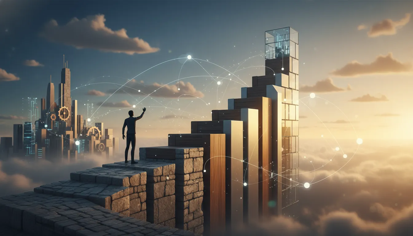 Foundation of a career being built, embodying Life Path 4's diligent work.