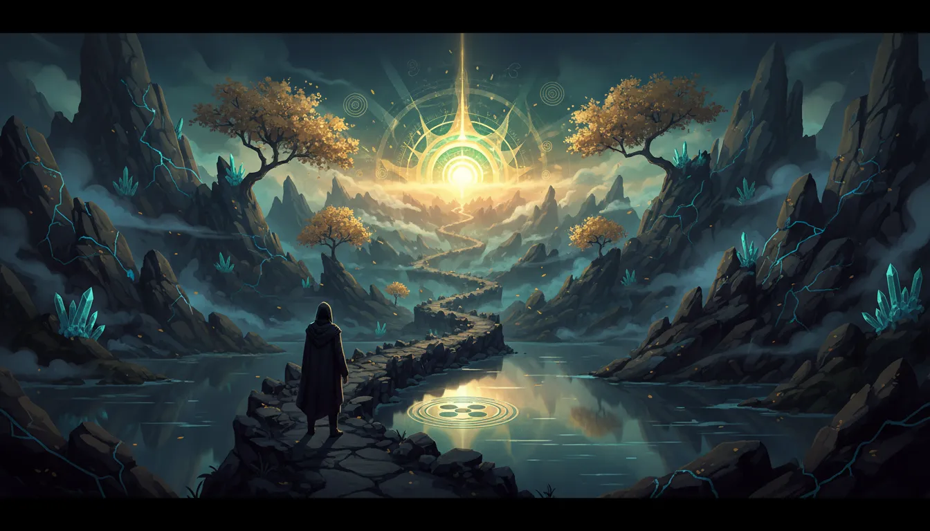 Path with rocky obstacles leading to open, growing opportunities.