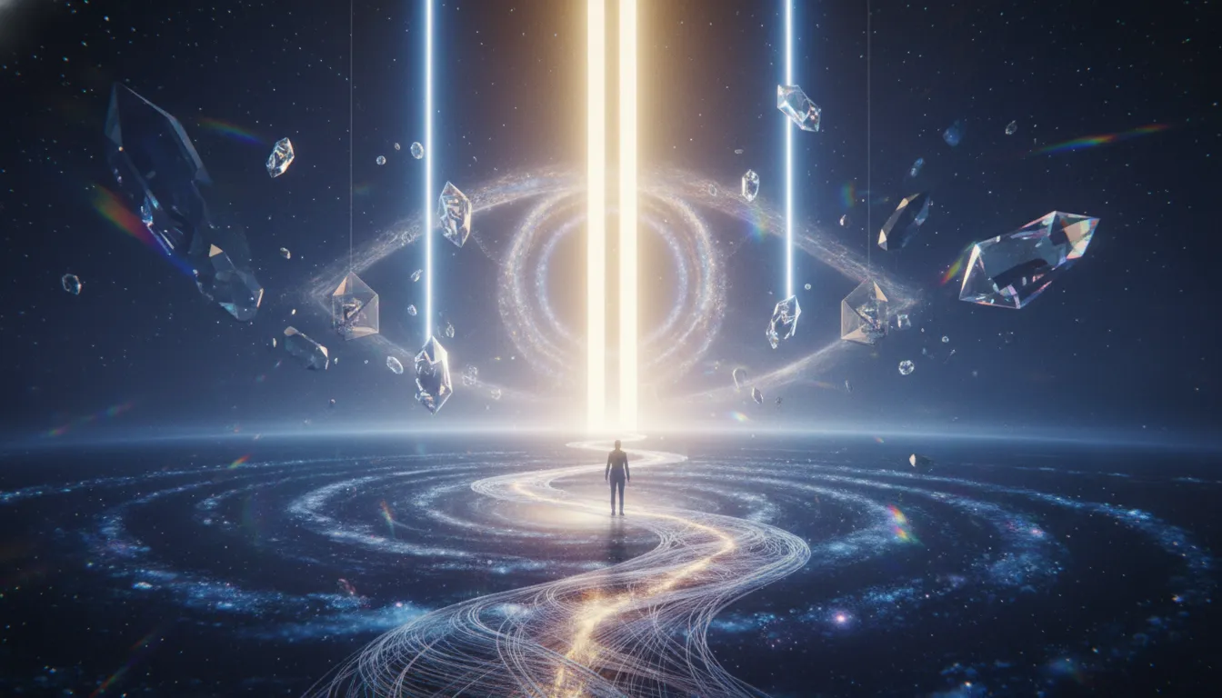 A bright light in the distance