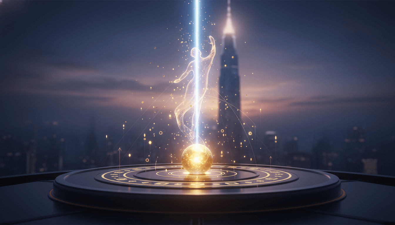 A glowing number one, igniting a successful career path.